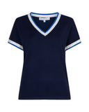 Jerry V-neck Striped Rib