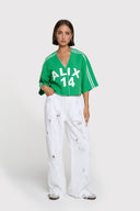 Cropped Baseball T-Shirt