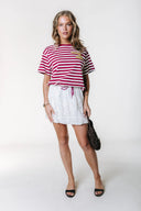 Puff Logo Stripe T-shirt