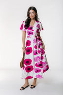 Ava Flower Wrap Dress