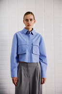 Lemon Cropped Shirt