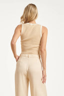 Mouwloze Rib Top