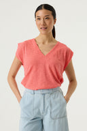 Koraalroze T-shirt