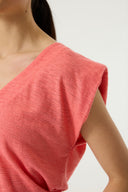 Koraalroze T-shirt