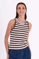 Effy Top - Bruin & Groen & Beige
