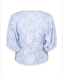 Blouse Stripe & Flower