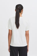 Palmer T-shirt - Wit & Wijnrood