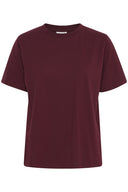 Palmer T-shirt - Wit & Wijnrood