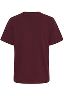 Palmer T-shirt - Wit & Wijnrood