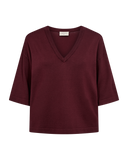 Conny Pullover - Bordeaux & Donkerbruin