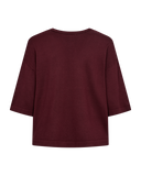 Conny Pullover - Bordeaux & Donkerbruin