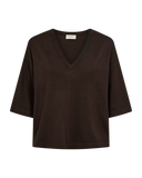 Conny Pullover - Bordeaux & Donkerbruin