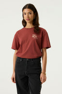 Italia Amore T-shirt - Wit & Donkerrood