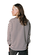 STRIPED WAVY LOGO LONGSLEEVE