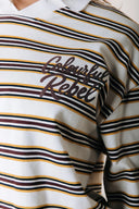 SPORT COLLAR STRIPED SWEAT