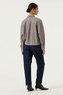 GESTREEPTE BLOUSE