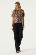 BLOUSE MET PRINT