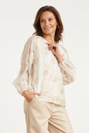 BLOUSE GEBORDUURD