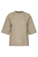 GEBREIDE TOP MET KORTE MOUWEN