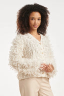 FLUFFY VEST MET LUSSTRUCTUUR