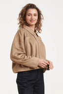 CROPPED JACK VAN FAUX SUÈDE