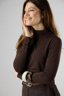 LONGSLEEVE VAN JERSEY MET COLKRAAG