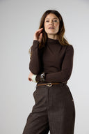 LONGSLEEVE VAN JERSEY MET COLKRAAG