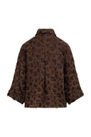 BLOUSE MET RELIËF BLOEMBORDUURSELS