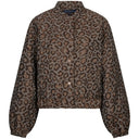 BOMBER JACQUARD LUREX GREY BROWN