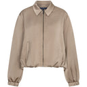 RED BUTTON AVY SATIN LATTE