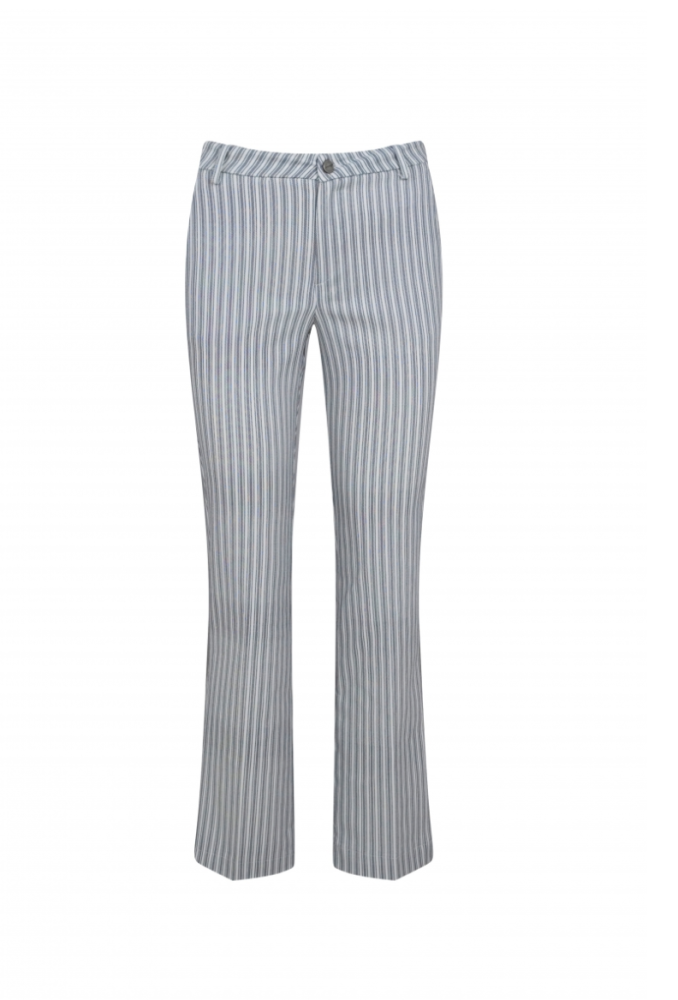 Gestreepte broek van Elvira met stretch