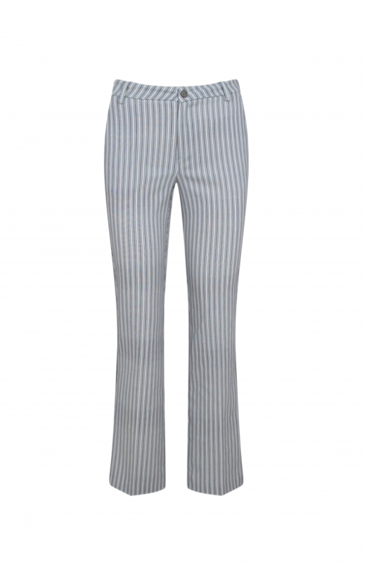 Gestreepte broek van Elvira met stretch