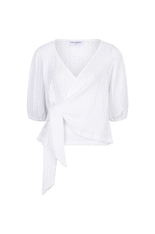 Witte wrap top van Lofty Manner