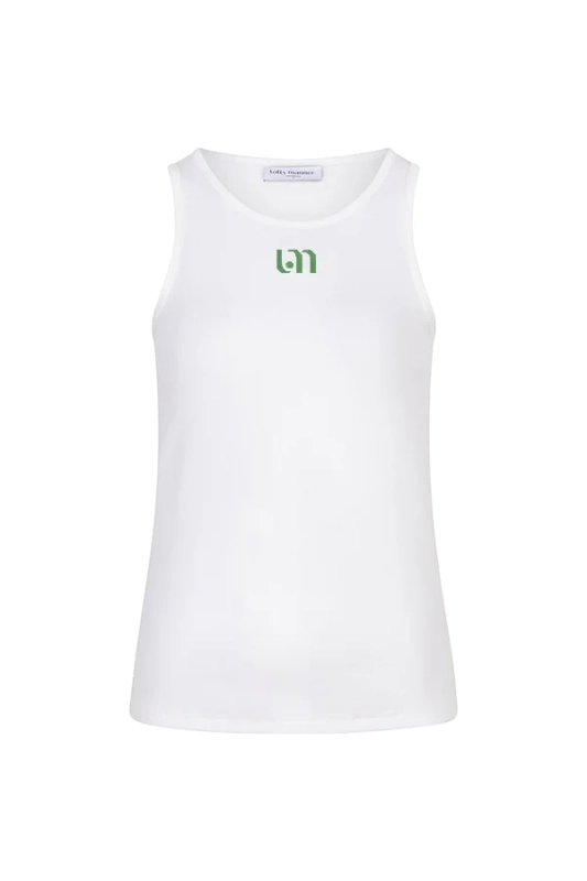 Witte tanktop met logo Lofty Manner
