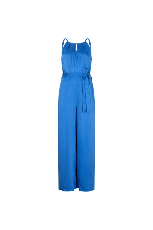 Blauwe jumpsuit glans van Lofty Manner