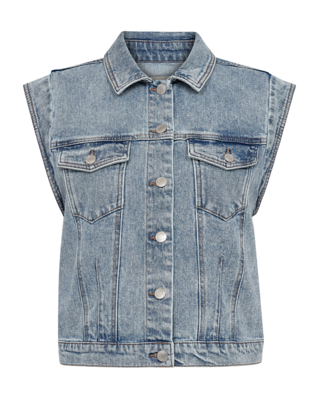 Gilet Bagger Freequent Licht Denim