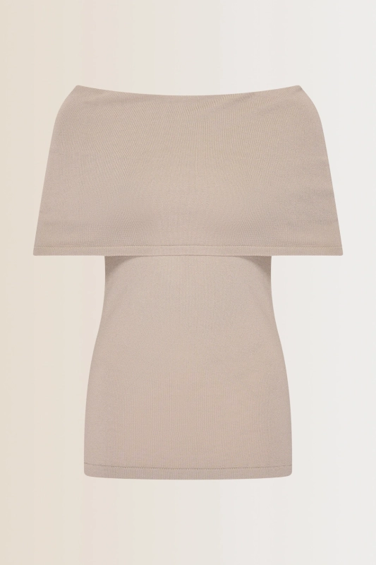 Off shoulder top Beige Expresso