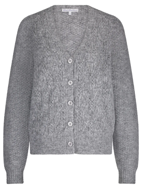 Cardigan V-hals - Grijs