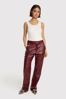 Faux Leather Pants