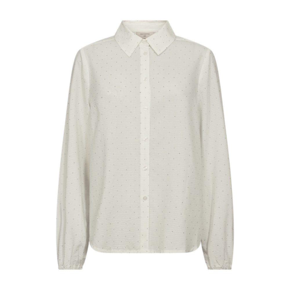 Blouse Shine - Wit & Blauw