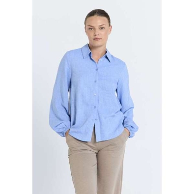 Blouse Shine - Wit & Blauw