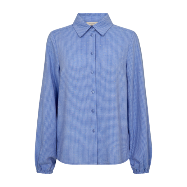 Blouse Shine - Wit & Blauw