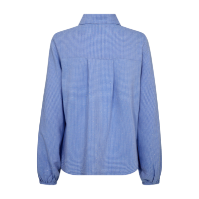 Blouse Shine - Wit & Blauw