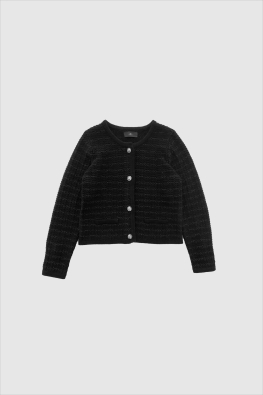 Alfried Knit Jacket - Marine & Zwart