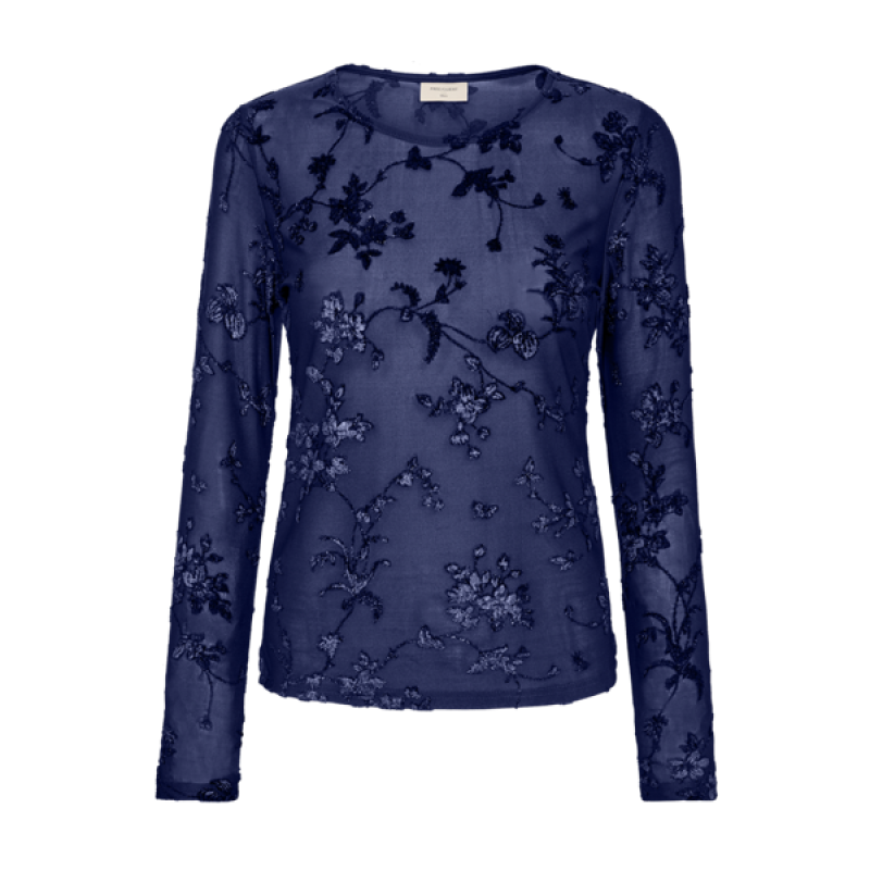 Blouse Biska - Blauw & Zwart