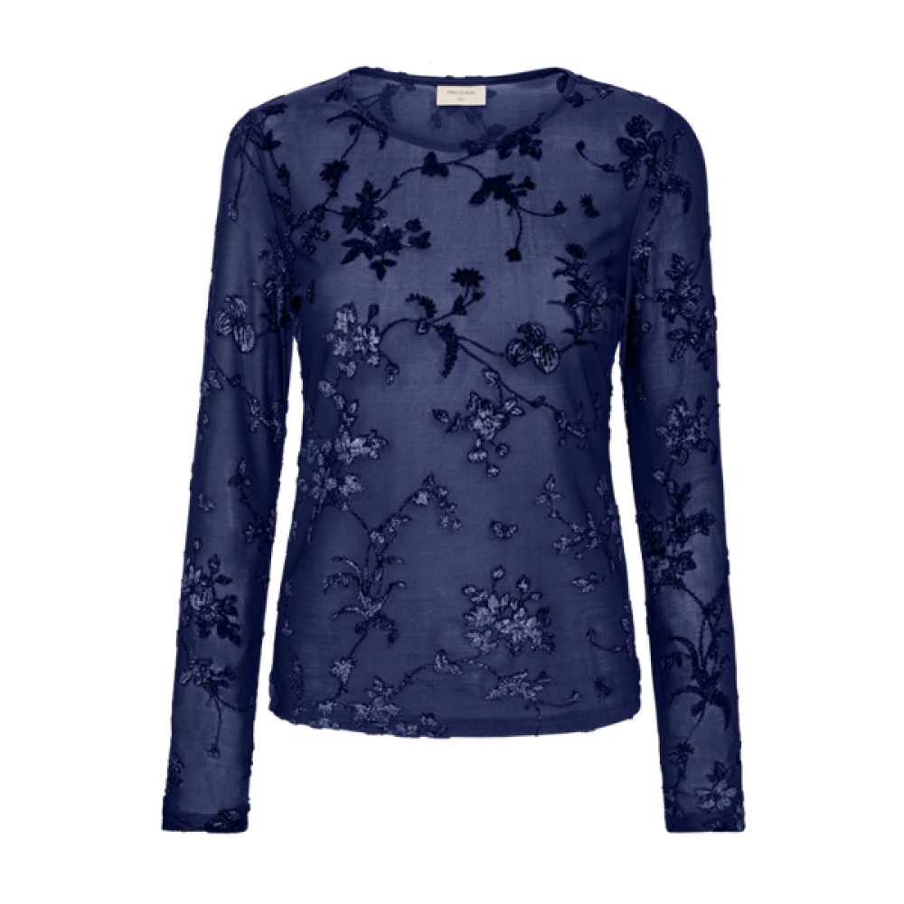 Blouse Biska - Blauw & Zwart
