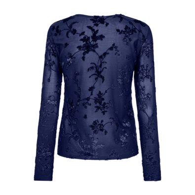 Blouse Biska - Blauw & Zwart