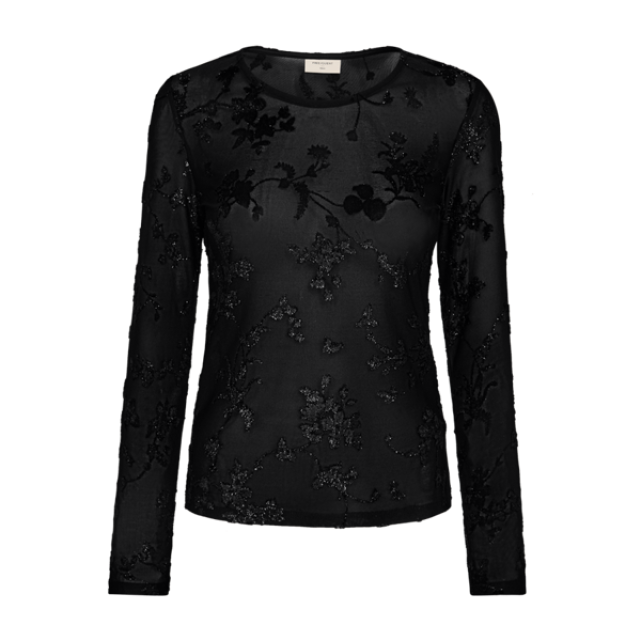 Blouse Biska - Blauw & Zwart