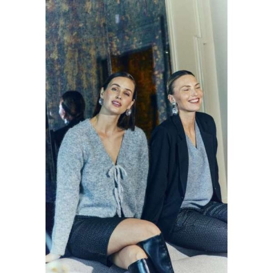 Vest Lulu - Beige & Grijs